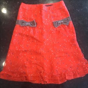 Marc jocobs silk skirt